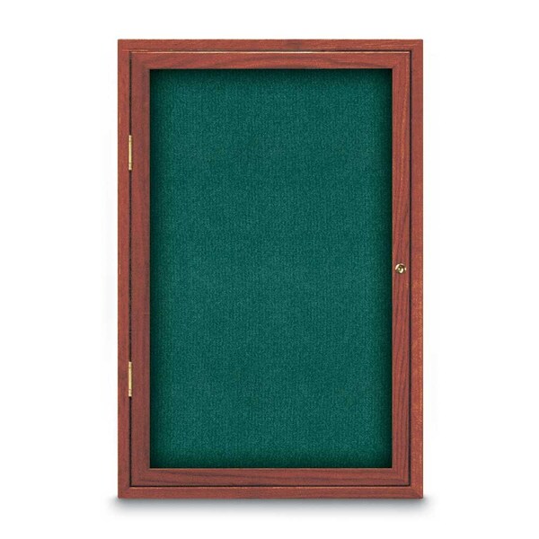 Sliding Door Indoor Enclosed Corkboard, 7